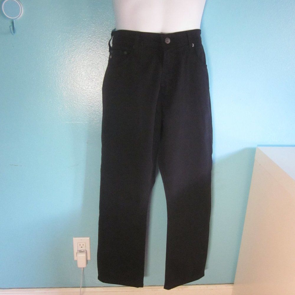 Mens Size 30 AG Adriano Goldschmied The Ives Modern Athletic Black Ankle Jeans